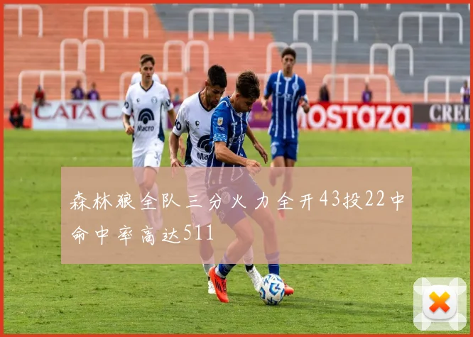 森林狼全队三分火力全开43投22中命中率高达511